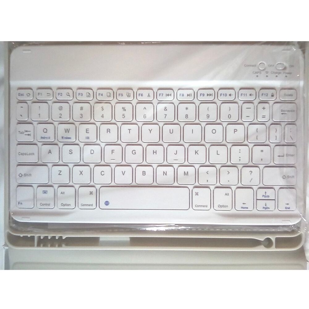 Bluetooth Wireless Keyboard Case For iPad 10.2", 7/8/9 Generation, Gray, NWT - Picture 7 of 7